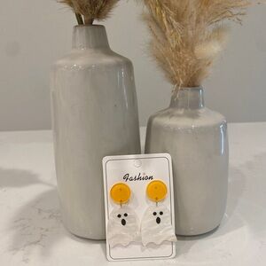 Boutique ghost Halloween costume jewelry earrings